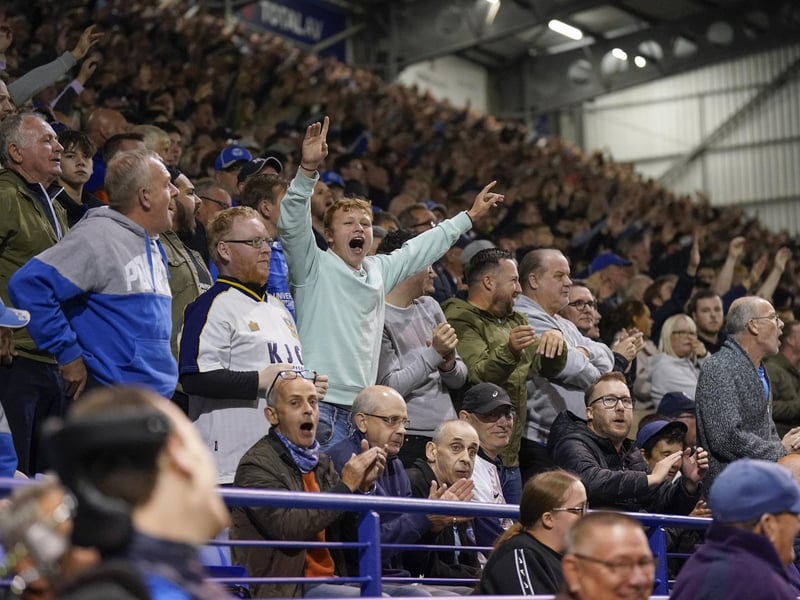 17,450 fans were inside Fratton Park for the Blues' come-from-behind win against Wycombe