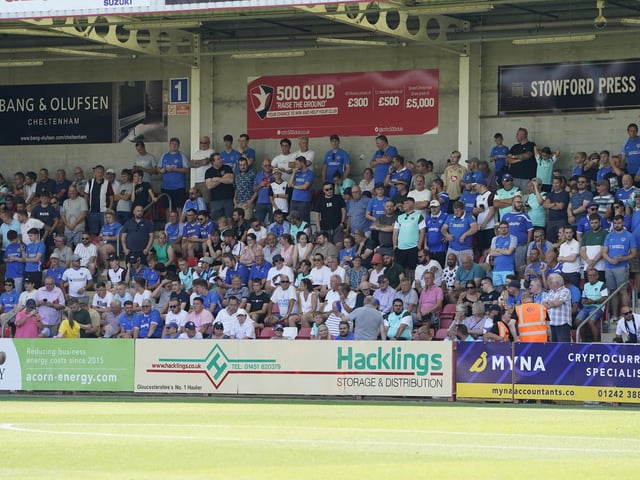 It was a packed out away end yet again after the strong following to Cardiff on Tuesday.
