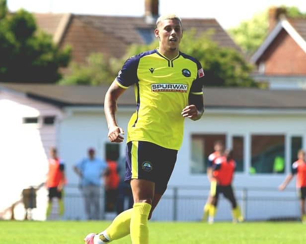 Matt Briggs featured for Gosport Borough in their friendly win over Hungerford last Saturday. Picture: Tom Phillips