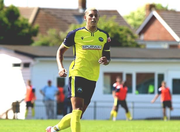 Matt Briggs featured for Gosport Borough in their friendly win over Hungerford last Saturday. Picture: Tom Phillips