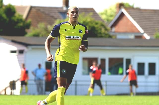 Matt Briggs featured for Gosport Borough in their friendly win over Hungerford last Saturday. Picture: Tom Phillips