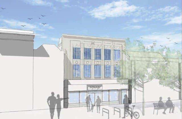 The former Burton in Gosport High Street could be turned into 14 homes