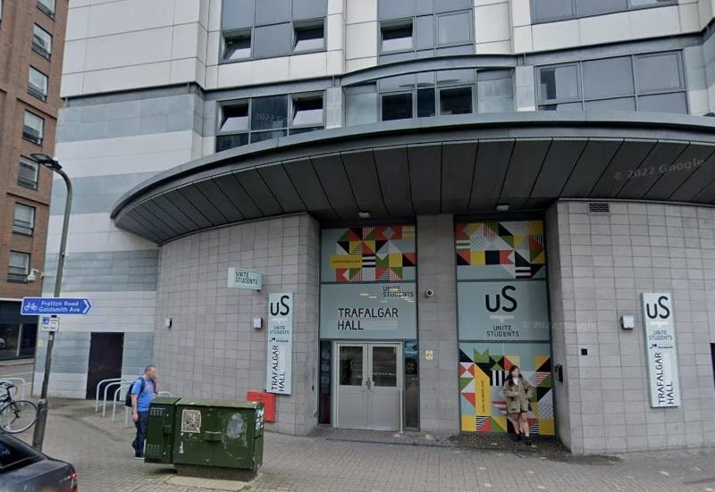 Trafalgar Hall has two options that students can pick from - a standard room and a studio room. A standard room will cost £143 weekly, totalling £5,720 for the academic year.
The studio room will cost £168 so it will cost students £6,720 for the academic year.