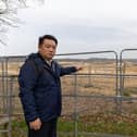 Alan Mak MP at the Havant Thicket reservoir site