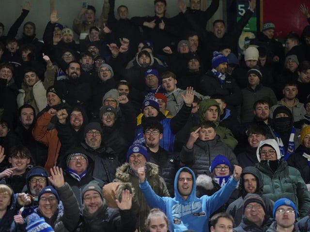 1,569 Pompey fans made the trip to Wycombe - despite the cold conditions.