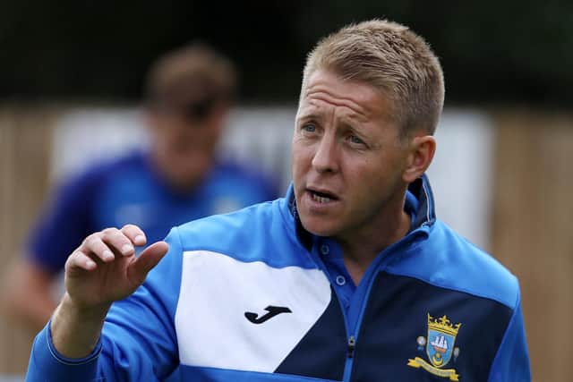 Former Baffins Milton Rovers assistant manager and current Paulsgrove No 2 Steve Ledger is in the Grove squad for the Portsmouth FA Vets Cup final against Waterlooville Social at Westleigh Park on Tuesday (8pm). Picture: Chris Moorhouse