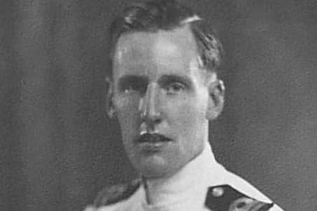 Jim Booth in his naval uniform