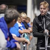 Paddy Lane was at Fratton Park on crutches on Saturday after damaging ankle ligaments. Picture: Jason Brown/ProSportsImages