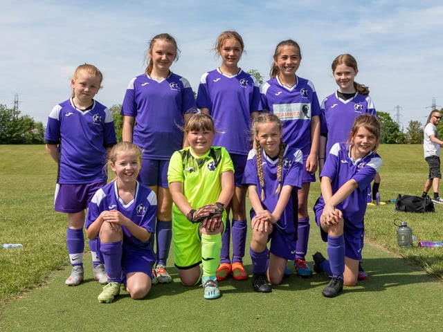 Stoneham Lionesses U11s Girls. Picture: Mike Cooter