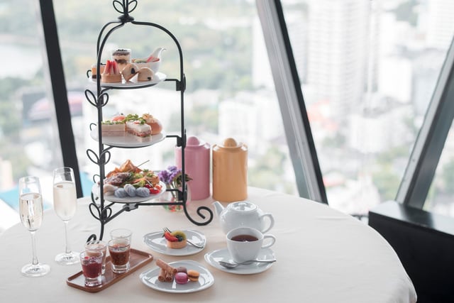 Spinnaker Tower's The Clouds Cafe is set 110 metres up and has beautiful views of the city. The cafe offers two afternoon tea options - Brunch High Tea or Traditional Afternoon High Tea. 
Picture credit: Adobe Stock