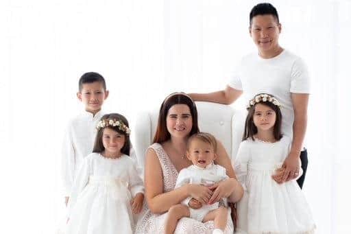 The Leung family. Picture: Chelsea White