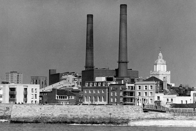 Portsmouth Power Station in Gunwharf Road in March 1973 PP465