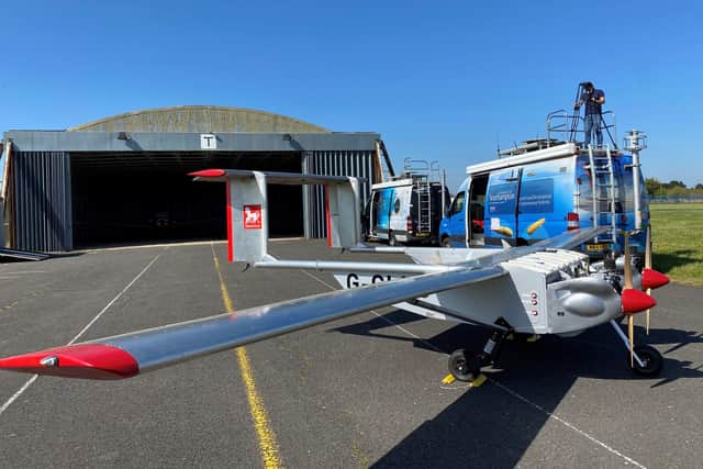 A UAV drone designed and built by the University of Southampton for Windracers to transport medical supplies.