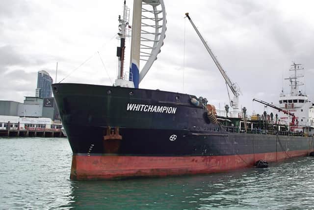 Bunker Barge 'Whitchampion'. Picture: Tony Weaver.