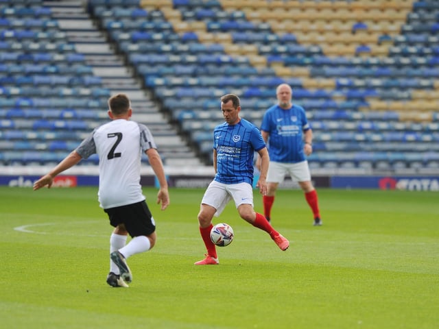 Pompey Legends v Alan Knight Celebrity XI in a charity fundraising match at Fratton Park on Bank Holiday Monday. Picture: Sarah Standing (050525-5868)