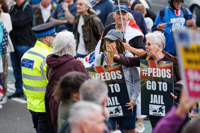Southsea protest turned violent on Saturday