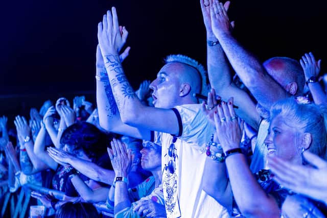 Wickham Festival 2019, with the crowd enjoying Saturday headliner Frank Turner and the Sleeping Souls. Picture: Vernon Nash (030819-035)