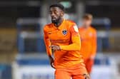 Jordy Hiwula in action at Peterborough in the EFL Trophy. Picture: Nigel Keene