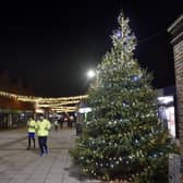 The Christmas lights in High Street, Cosham, which were switched on remotely on Thursday, November 30, 2023.

Picture: Sarah Standing (301123-2661)