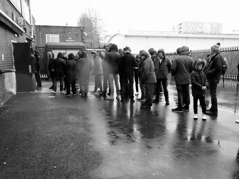 Photograph taken by Pompey fan Pete Blackman, who passed away last week.