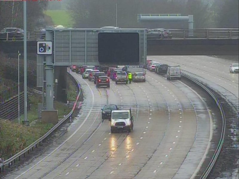 M27 crash. Pic: Highways England