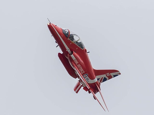 Red Arrows over Ryde, Isle of Wight