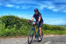 Colin Edwards, 50, of Drayton, is cycling from Hayling Island to Chartres, just outside of Paris, France, to raise money for Solent NHS Charity.