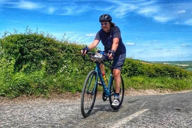 Colin Edwards, 50, of Drayton, is cycling from Hayling Island to Chartres, just outside of Paris, France, to raise money for Solent NHS Charity.