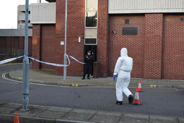 Police in Buckingham Street. Pic: Stu Vaizey