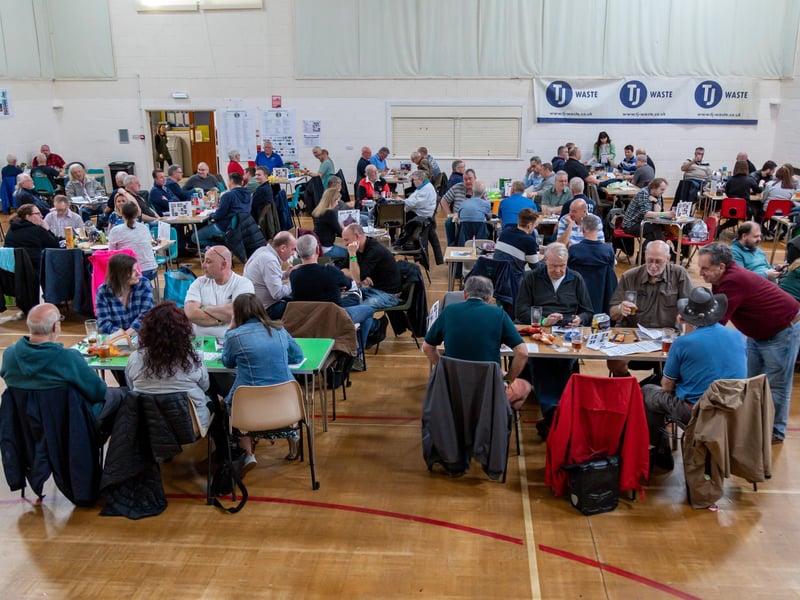 Festival in full swing at the Wickham Community Centre. Picture: Mike Cooter (060424)