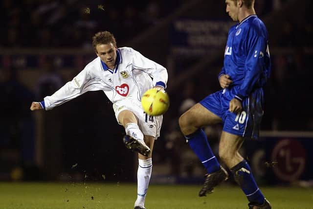 Matt Taylor has picked his right-footed equaliser at Leicester City in February 2003 as his favourite Pompey goal. Picture: Clive Brunskill/Getty Images