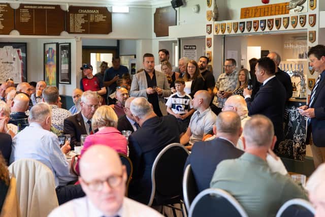 Vice President Alan Mak speaks at Havant Rugby Club's President's Lunch