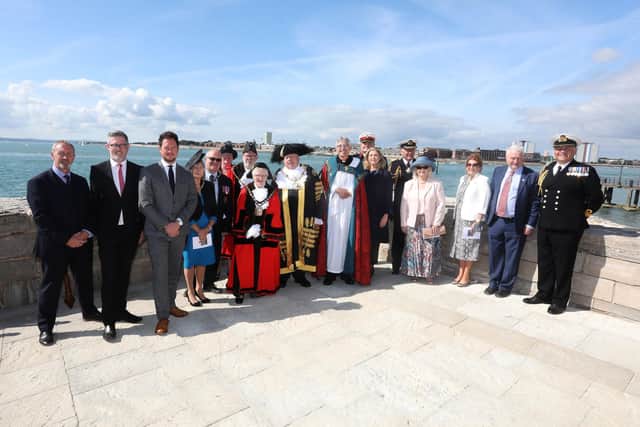 Dignitaries at the annual service of remembrance for those who have lost their lives at sea and commemorate Admiral Lord Nelson.
Picture: Sam Stephenson