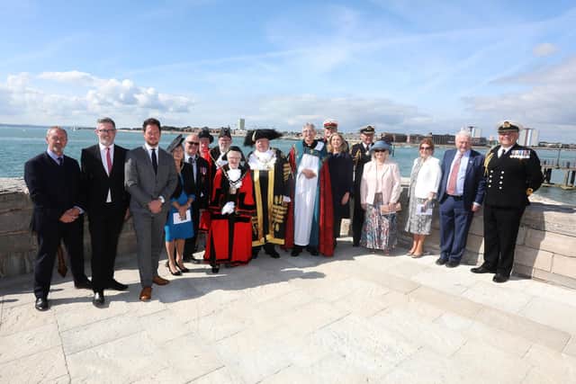 Dignitaries at the annual service of remembrance for those who have lost their lives at sea and commemorate Admiral Lord Nelson.

Picture: Sam Stephenson
