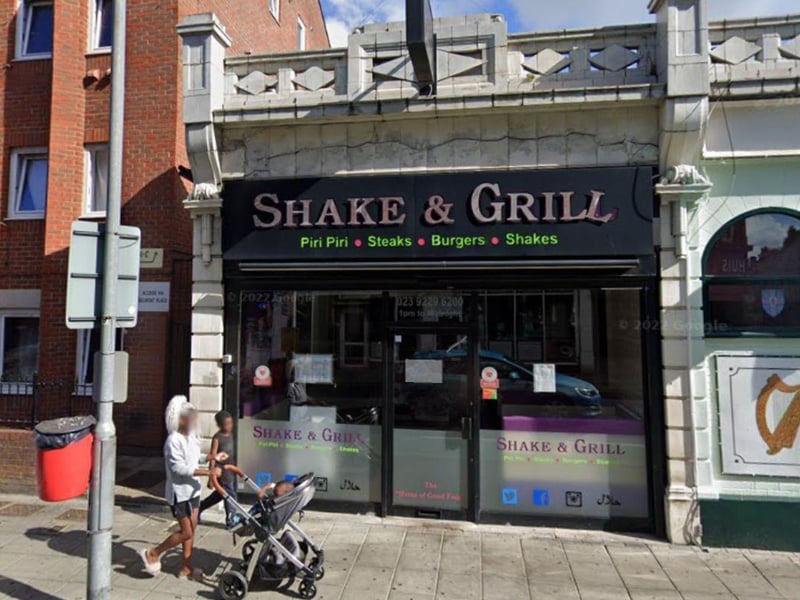 The Shake and Grill - at 6 Saunders House, Leith Avenue, Portsmouth was rated on April 11and given a score of five.
