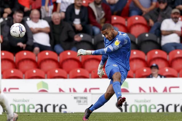Pompey loan goalkeeper Gavin Bazunu. Picture: Daniel Chesterton/phcimages.com