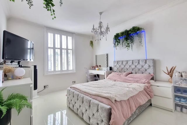 The listing says: "The accommodation is arranged over three floors and comprises; hallway, living room, dining room, kitchen/ breakfast room, cloakroom, utility room and family room on the ground floor with three bedrooms and family bathroom on the first floor with a loft room on the top floor."