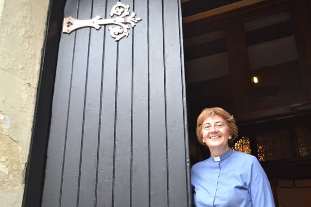 The Rev Annie McCabe at St Luke's Church, Southsea.