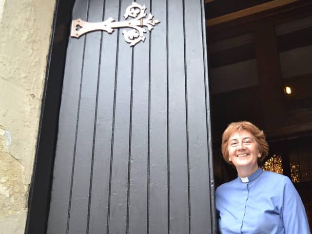 The Rev Annie McCabe at St Luke's Church, Southsea.