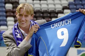 Peter Crouch signing for Pompey in 2001