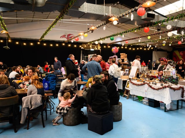 Pictured is: People relaxing at the event.
Picture: Keith Woodland (031221-14)