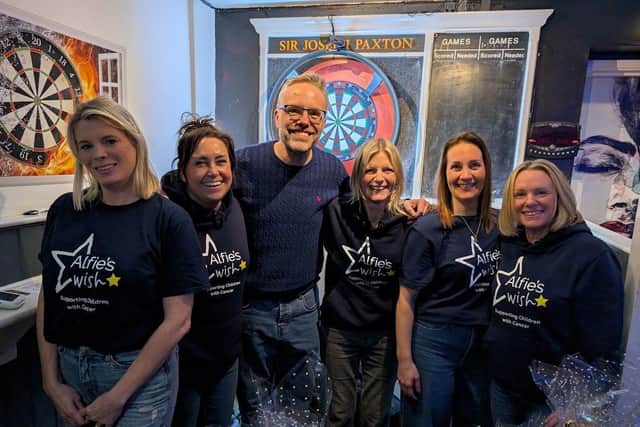 Gary Parker with the Alfie's Wish Team