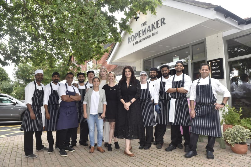 The Ropemaker along the Havant Road in Emsworth, opened on Tuesday, July 23, 2024.Pictured is: Just some of the team at The Ropemaker.Picture: Sarah Standing (230724-7719)