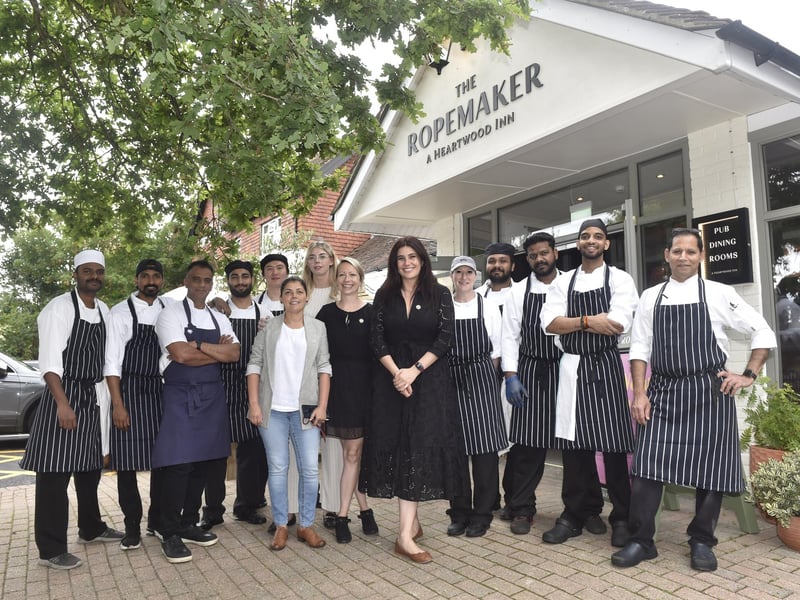 The Ropemaker along the Havant Road in Emsworth, opened on Tuesday, July 23, 2024.Pictured is: Just some of the team at The Ropemaker.Picture: Sarah Standing (230724-7719)