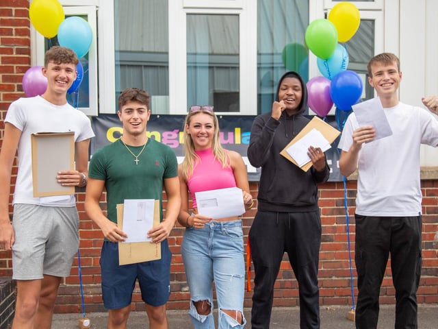 From left: Jacob Charman, Ben Hallatt, Romeo Mfuka,  Robyn Nightingale and Aaron Quinlan at Portsmouth College, Tangier Road
Picture: Habibur Rahman