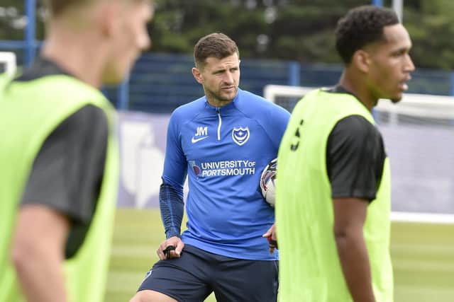 Pompey boss John Mousinho.
Picture: Sarah Standing (290623-5754)