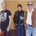 Fareham presenter Hayley Palmer fronts new music show That Was Then... This Is Now! featuring 80s artists. Pictured: Paul Young, Mike Read, Marty Wilde and Hayley Palmer 