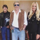 Fareham presenter Hayley Palmer fronts new music show That Was Then... This Is Now! featuring 80s artists. Pictured: Paul Young, Mike Read, Marty Wilde and Hayley Palmer 