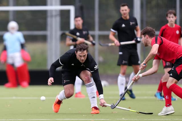 Dan Rawlings, left, in action for Fareham against Plymouth Marjon. Picture: Chris Moorhouse