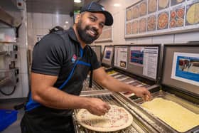 Alok Yadav learnt English from reading the Domino's menu and after working at the store in Portsmouth as a cleaner, he is now a franchise partner